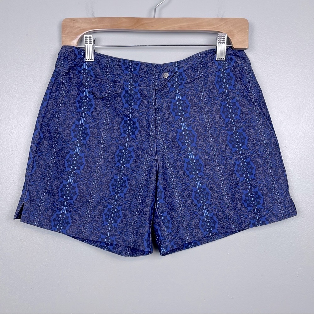 Nike Women's Dri-Fit UV Purple Geometric Print Golf Shorts XS; Sports, Preppy